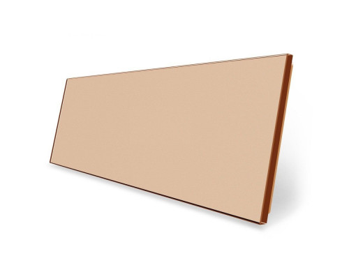 Сенсорная панель для выключателя Х сенсоров (Х-Х-Х-Х) золото стекло Livolo (C7-CХ/CХ/CХ/CХ-13)