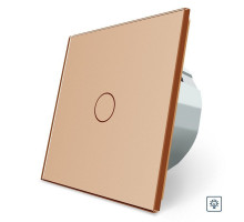 Сенсорный диммер 1 сенсор золото стекло Livolo (VL-C701D-13)