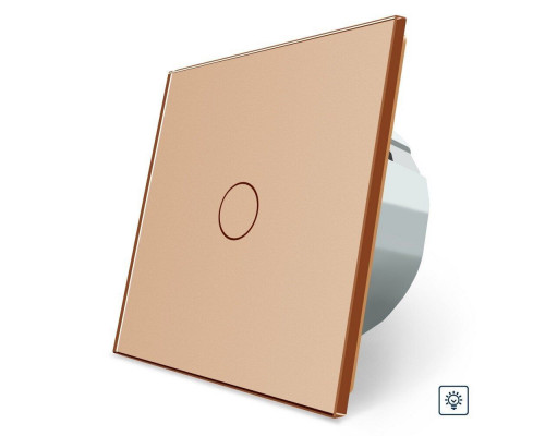 Сенсорный диммер 1 сенсор золото стекло Livolo (VL-C701D-13)