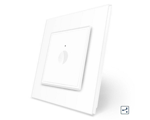 Сенсорный проходной выключатель Sense 1 сенсор белый Livolo (722000311)