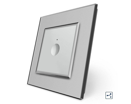 Сенсорный проходной выключатель Sense 1 сенсор серый Livolo (722000315)