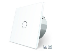 Сенсорный радиоуправляемый диммер 1 сенсор белый стекло Livolo (VL-C701DR-11)