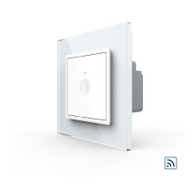 Сенсорный радиоуправляемый выключатель Sense 1 сенсор белый Livolo (722100111)