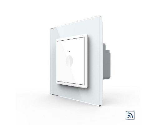 Сенсорный радиоуправляемый выключатель Sense 1 сенсор белый Livolo (722100111)