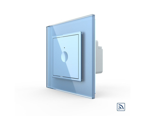 Сенсорний радіокерований вимикач Sense 1 сенсор блакитний Livolo (722100119)