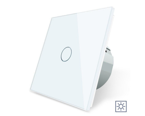 Сенсорный выключатель 1 сенсор Сухой контакт белый стекло Livolo (VL-C701I-11)