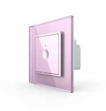 Сенсорный выключатель Sense 1 сенсор розовый Livolo (722000117)