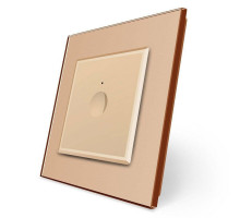 Сенсорный выключатель Sense 1 сенсор золото Livolo (722000113)