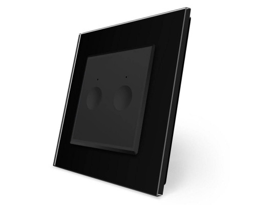 Сенсорный выключатель Sense 2 сенсора черный Livolo (722000212)