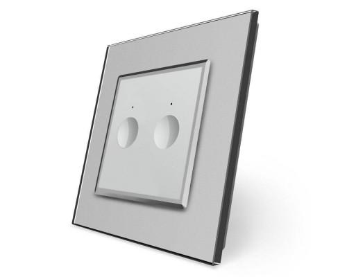 Сенсорный выключатель Sense 2 сенсора серый Livolo (722000215)