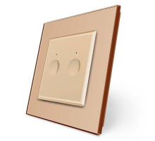 Сенсорный выключатель Sense 2 сенсора золото Livolo (722000213)