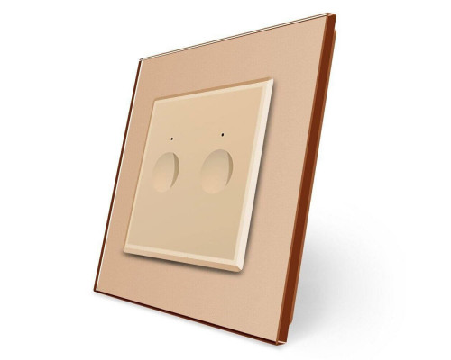 Сенсорный выключатель Sense 2 сенсора золото Livolo (722000213)