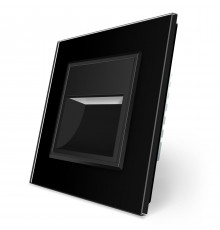 Светильник для лестниц подсветка пола черный стекло Livolo (722800612)