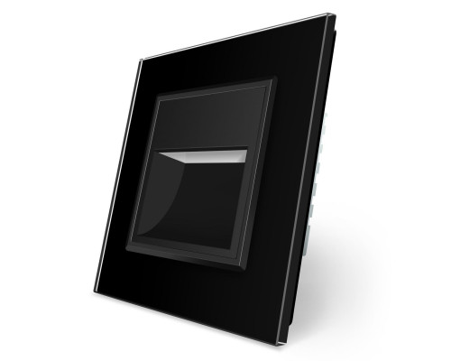 Светильник для лестниц подсветка пола черный стекло Livolo (722800612)