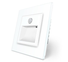 Светильник для лестниц подсветка пола с датчиком движения белый стекло Livolo (722800511)