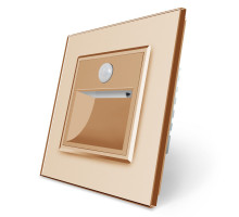 Светильник для лестниц подсветка пола с датчиком движения золото стекло Livolo (722800513)