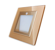 Светильник для лестниц подсветка пола с датчиком освещенности золото Livolo (W291JD-13)