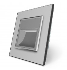 Светильник для лестниц подсветка пола серый стекло Livolo (722800615)