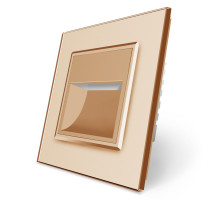 Светильник для лестниц подсветка пола золото стекло Livolo (722800613)