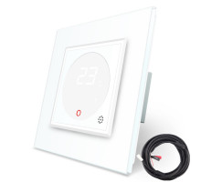 Терморегулятор с выносним датчиком температуры для теплых полов белый Livolo (VL-C701TM2-11)