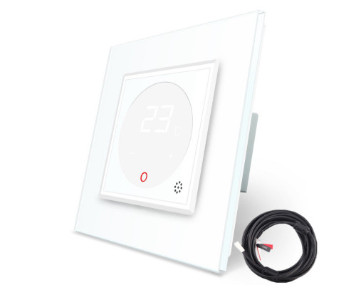 Терморегулятор с выносним датчиком температуры для теплых полов белый Livolo (VL-C701TM2-11)