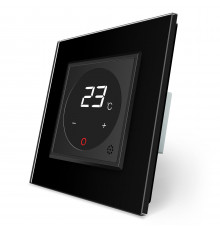 Терморегулятор со встроенным датчиком температуры черный Livolo (VL-C701TM-12)