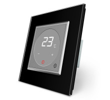 Терморегулятор со встроенным датчиком температуры черный серый Livolo (VL-C701TM-12/15)