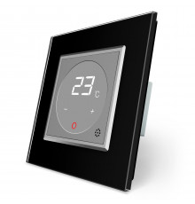 Терморегулятор со встроенным датчиком температуры черный серый Livolo (VL-C701TM-12/15)