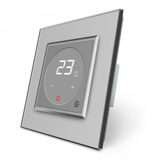 Терморегулятор со встроенным датчиком температуры для сервоприводов серый Livolo (VL-C701TM-15)