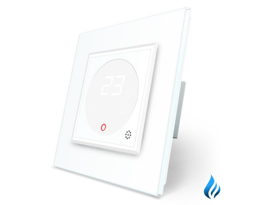 Терморегулятор со встроенным датчиком температуры Сухой контакт для котлов белый Livolo (VL-C701TM3-11)