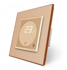 Терморегулятор со встроенным датчиком температуры золото Livolo (VL-C701TM-13)