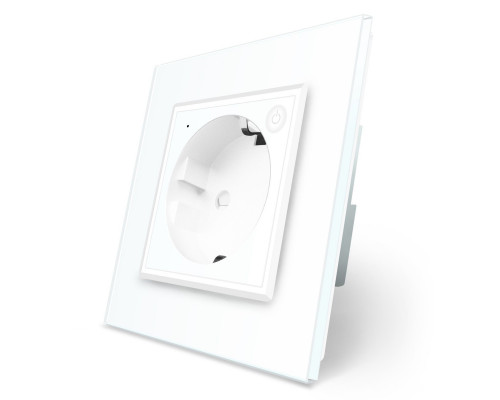 Умная розетка ZigBee с заземлением белый Livolo (704000811)