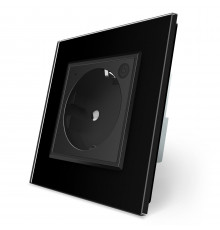 Умная розетка ZigBee с заземлением черный Livolo (704000812)