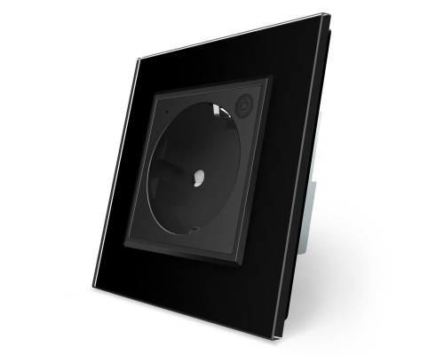 Умная розетка ZigBee с заземлением черный Livolo (704000812)