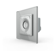 Умный датчик температуры и влажности ZigBee термометр гигрометр серый Livolo (VL-FCEZ-2IP-15)