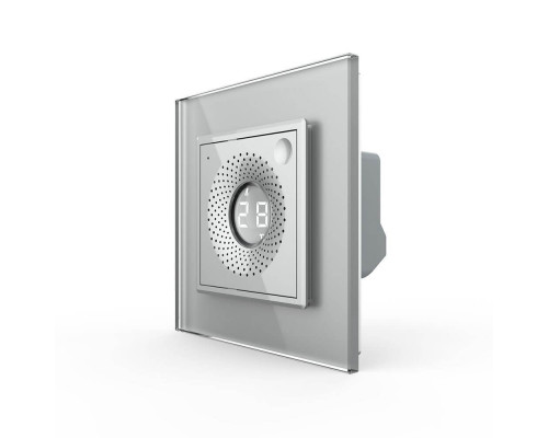 Умный датчик температуры и влажности ZigBee термометр гигрометр серый Livolo (VL-FCEZ-2IP-15)