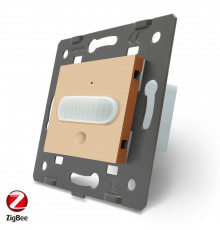 Розумний механізм датчик руху золотий ZigBee Livolo VL-FCUZ-2AP