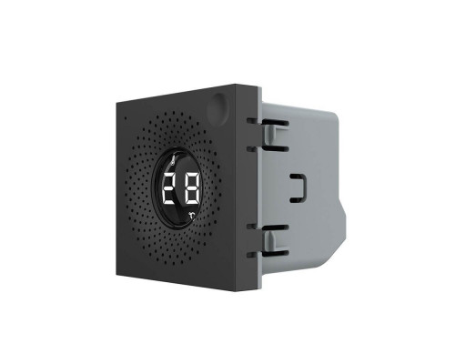 Умный механизм датчик температуры и влажности ZigBee черный Livolo (VL-FCEZ-2BP)