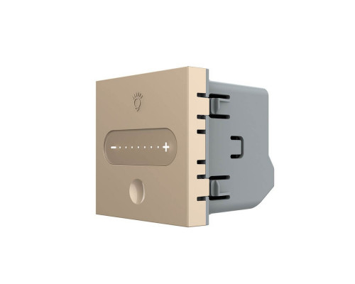 Умный механизм сенсорный проходной диммер золото ZigBee Livolo (VL-FC1SDZ-2AP)
