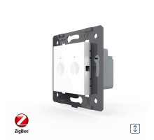 Умный механизм сенсорный ZigBee выключатель для роллет Sense белый Livolo (VL-FC2WZ-2WP)