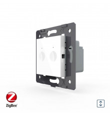 Розумний механізм сенсорний ZigBee вимикач для ролет Sense білий Livolo (VL-FC2WZ-2WP)