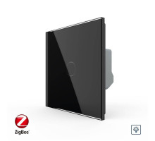 Умный сенсорный диммер черный ZigBee Livolo (VL-C7FC1D2Z-2GBP)