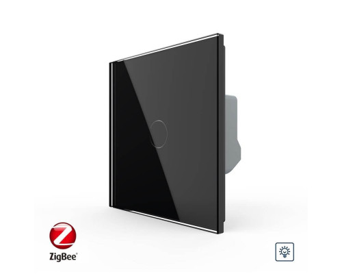 Умный сенсорный диммер черный ZigBee Livolo (VL-C7FC1D2Z-2GBP)
