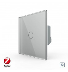 Умный сенсорный диммер серый ZigBee Livolo (VL-C7FC1D2Z-2GIP)
