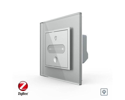 Умный сенсорный диммер слайдер ZigBee серый Livolo (VL-C7FC1DZ-2IP)
