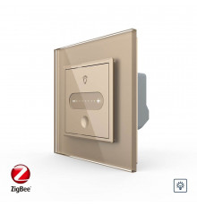 Умный сенсорный диммер слайдер ZigBee золото Livolo (VL-C7FC1DZ-2AP)