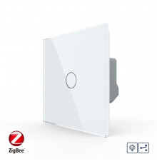 Умный сенсорный проходной диммер белый ZigBee Livolo (VL-C7FC1SD1Z-2GWP)