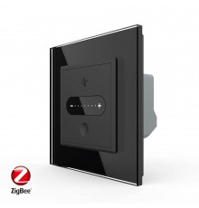 Умный сенсорный регулятор скорости вентилятора черный Livolo (VL-C7FC1GZ-2BP)