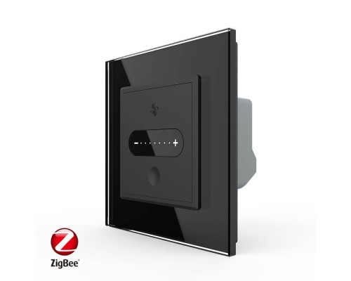 Умный сенсорный регулятор скорости вентилятора черный Livolo (VL-C7FC1GZ-2BP)