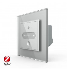 Умный сенсорный регулятор скорости вентилятора серый Livolo (VL-C7FC1GZ-2AP)